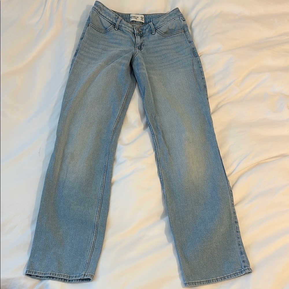 abercrombie kids Blue Straight-Leg Jeans